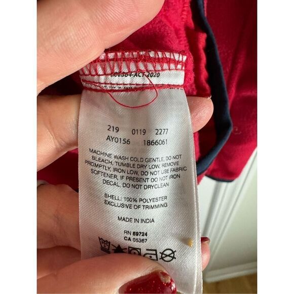 Columbia Boys Red Fleece Jacket Size XL 18/20 - Picture 4 of 5